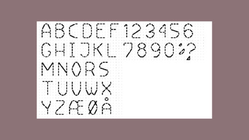 Alfabet til bagsting store bogstaver