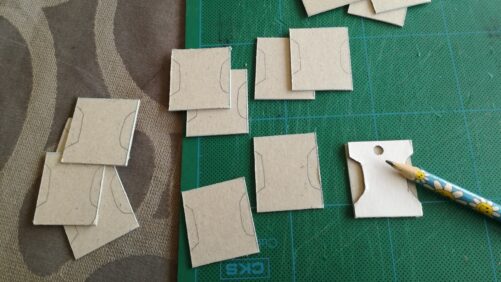 Vindsler tegnet og klippet