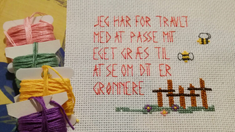 Jeg passer græsset mønster