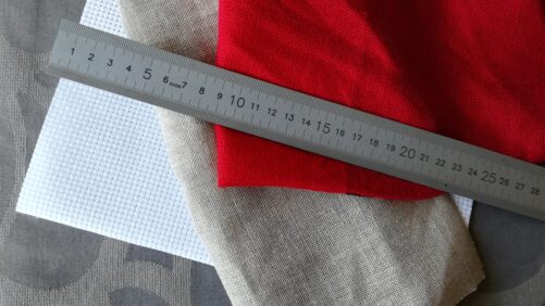 Måle størrelse på stof