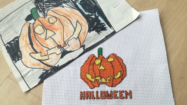 Græskar med tegning