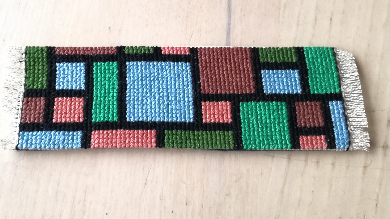 mondrian bookmark finished