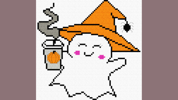 Ghost with white background