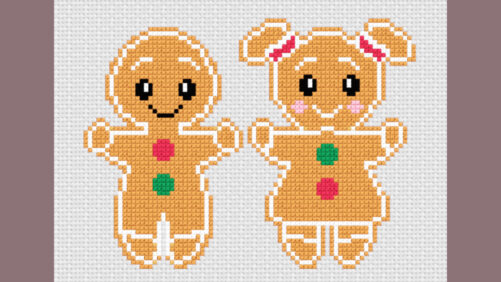 broderede kagemand og kagekone