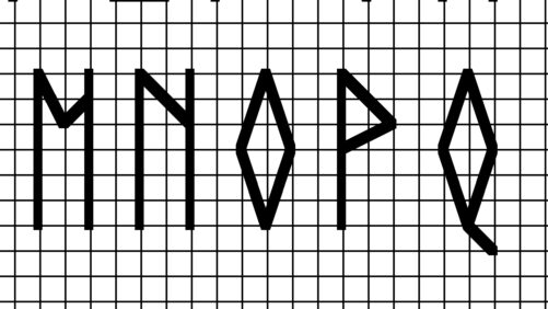 Norse bogstaver til korssting